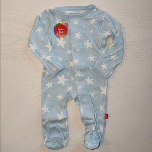 Magnetic Me Blue Stars Footie Newborn 0-3 months